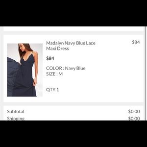 Blue Lulus maxi dress